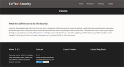 Desktop Screenshot of coffeeandsecurity.com